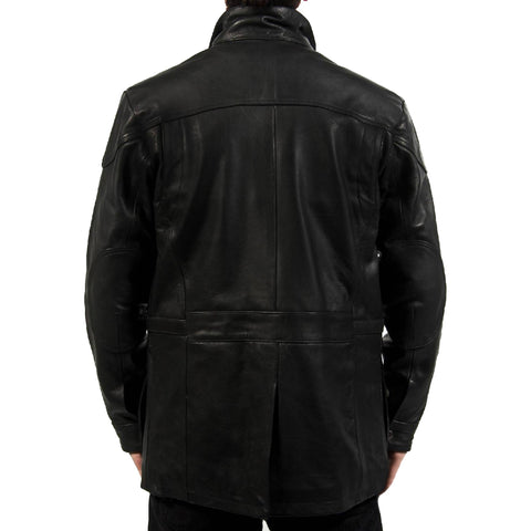 Gava Celebrity 24 Live Another Day  Jack Bauer Kiefer Sutherland Jet Black Leather Jacket.